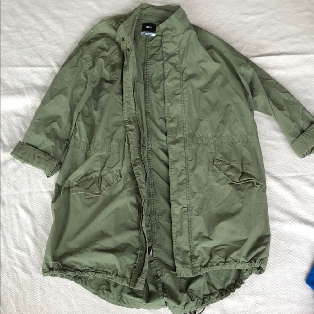 BDG Army Green Trench Coat
